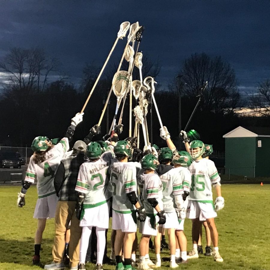 MuHS boys lacrosse brought home a win at Waldeck Field, winning 17-5. 