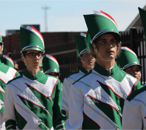 Pictured is the MuHS Marching Band who took home the win at the Martinsburg Spectacular in September. 